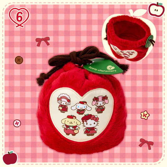 SEPT 9 PREORDER - Sanrio Japan - Autumn Apple Design -  Drawstring Pouch