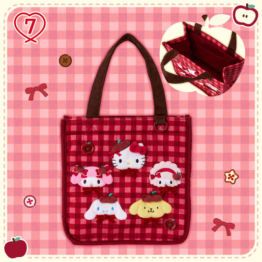 SEPT 9 PREORDER - Sanrio Japan - Autumn Apple Design - Tote Bag