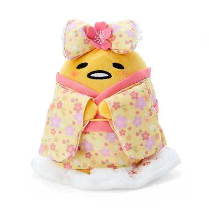 Sanrio Japan - Gudetama - Plush Toy - (cherry blossom kimono)