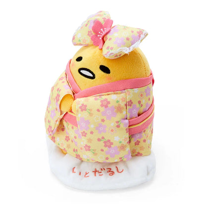 Sanrio Japan - Gudetama - Plush Toy - (cherry blossom kimono)