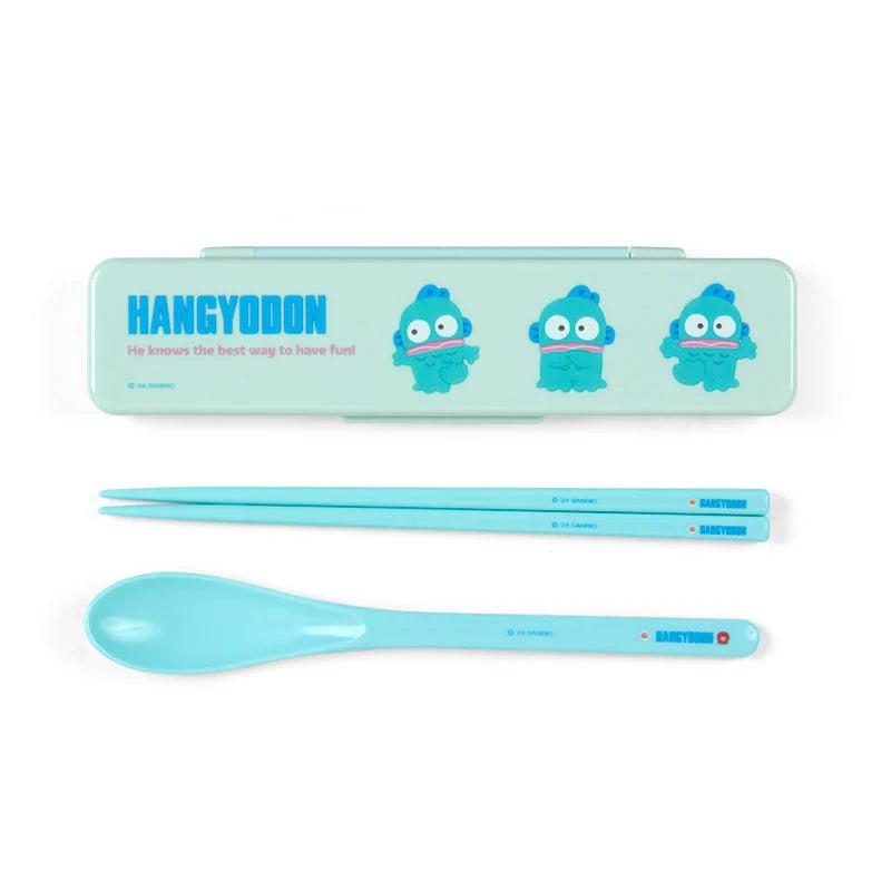 Sanrio Japan - Hangyodon - Chopsticks & Spoon Set