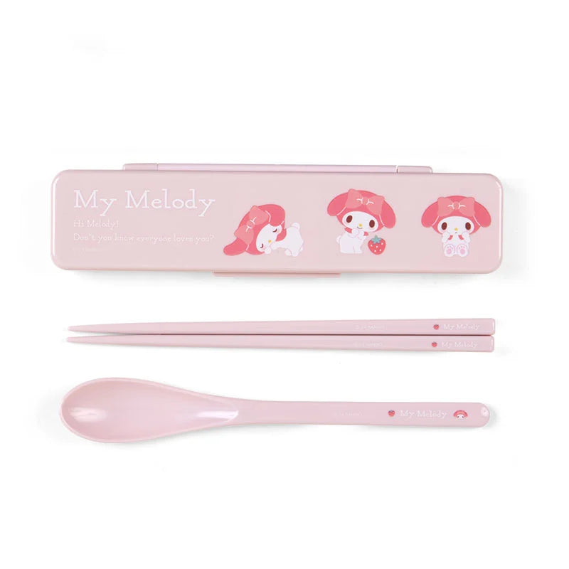 Sanrio Japan - My Melody - Chopsticks & Spoon Set