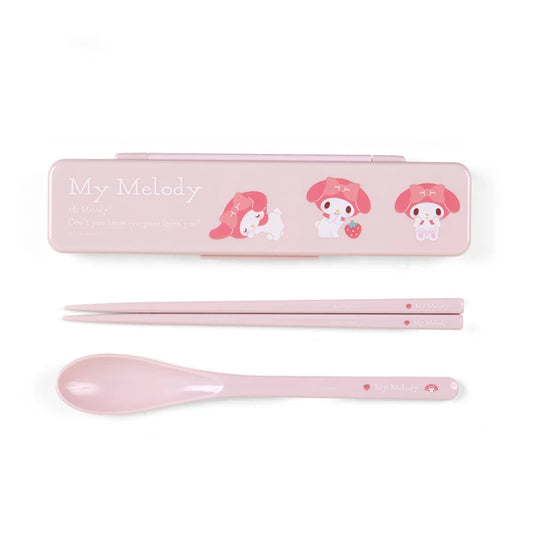 Sanrio Japan - My Melody - Chopsticks & Spoon Set
