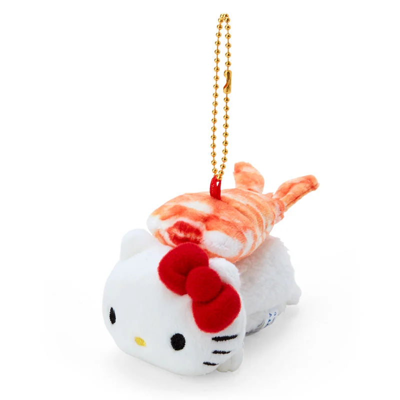 Sanrio Japan - Hello Kitty - Shrimp Sushi - Plush Mascot Keychain