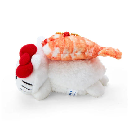 Sanrio Japan - Hello Kitty - Shrimp Sushi - Plush Mascot Keychain