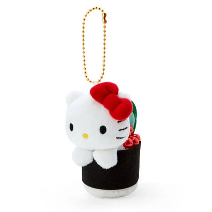 Sanrio Japan - Hello Kitty - Salmon Roe Sushi - Plush Mascot Keychain