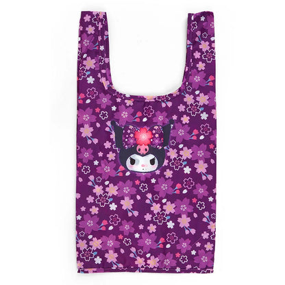 Sanrio Japan - Kuromi - Plush Mascot Keychain / Eco Bag  (Cherry Blossom Kimono)