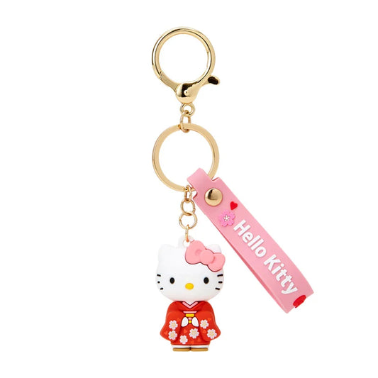 Sanrio Japan - Hello Kitty - Kimono - Rubber 3D Keychain