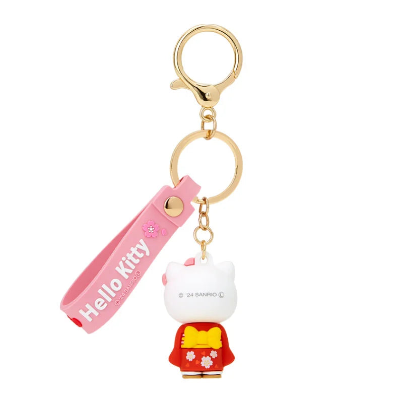 Sanrio Japan - Hello Kitty - Kimono - Rubber 3D Keychain