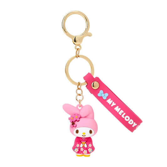 Sanrio Japan - My Melody - Kimono - Rubber 3D Keychain