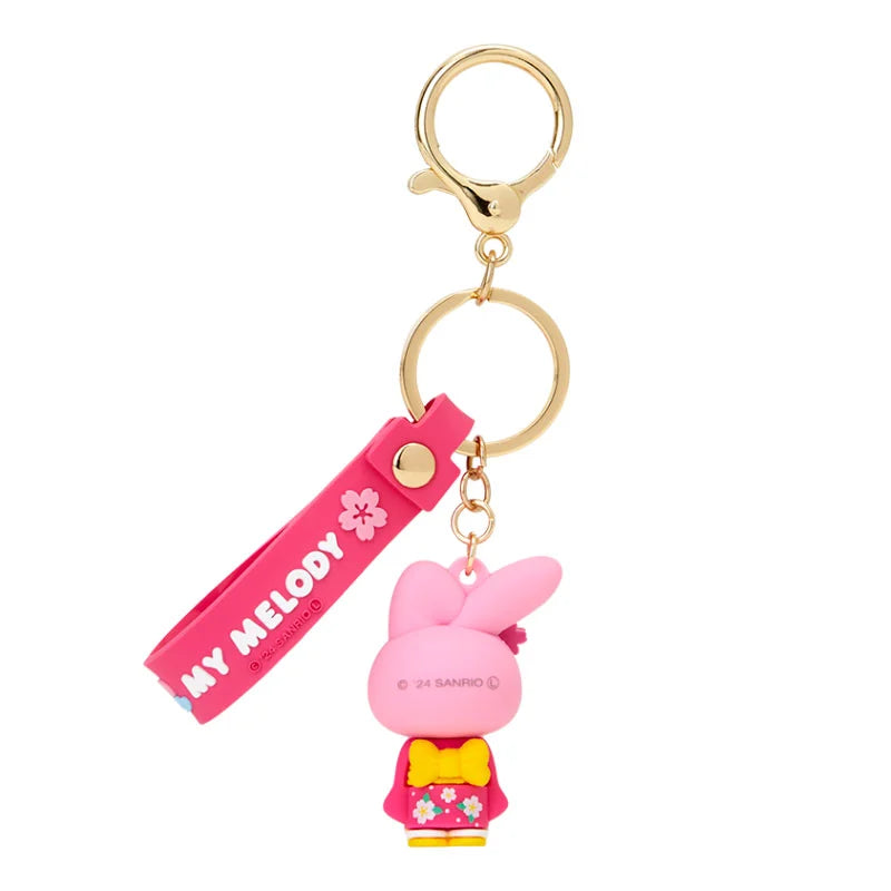 Sanrio Japan - My Melody - Kimono - Rubber 3D Keychain