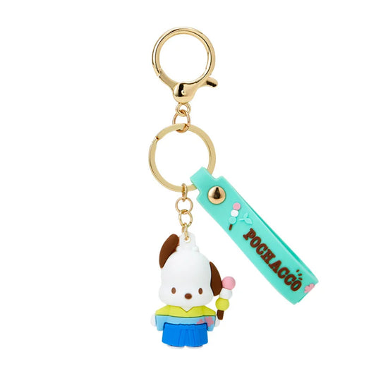 Sanrio Japan - Pochacco - Kimono - Rubber 3D Keychain