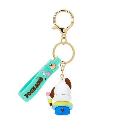 Sanrio Japan - Pochacco - Kimono - Rubber 3D Keychain