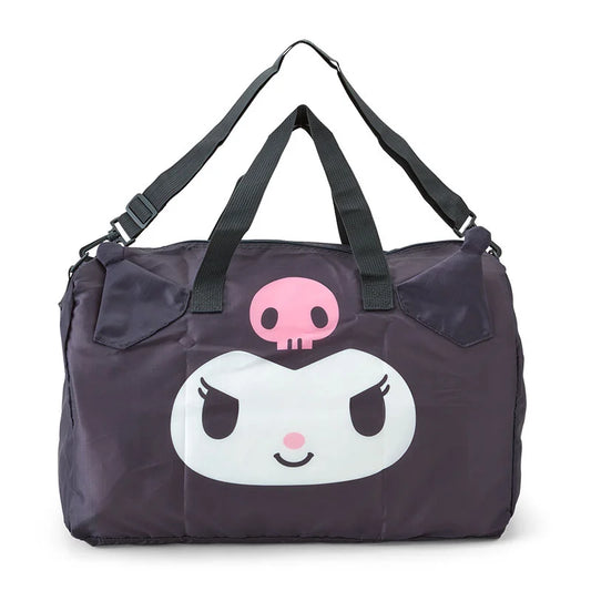Sanrio Japan - Kuromi - Face-shaped Boston Bag