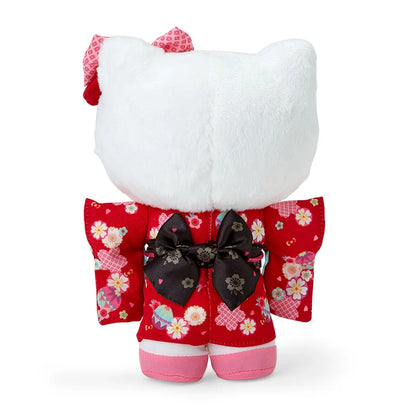 Sanrio Japan - Hello Kitty - Plush Toy - (red kimono)