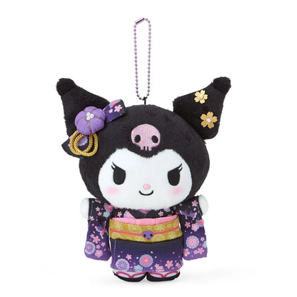 Sanrio Japan - Kuromi - Plush Mascot Keychain (kimono)