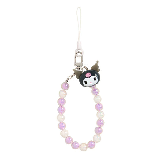 Sanrio Japan - Kuromi - Beaded Smartphone Strap