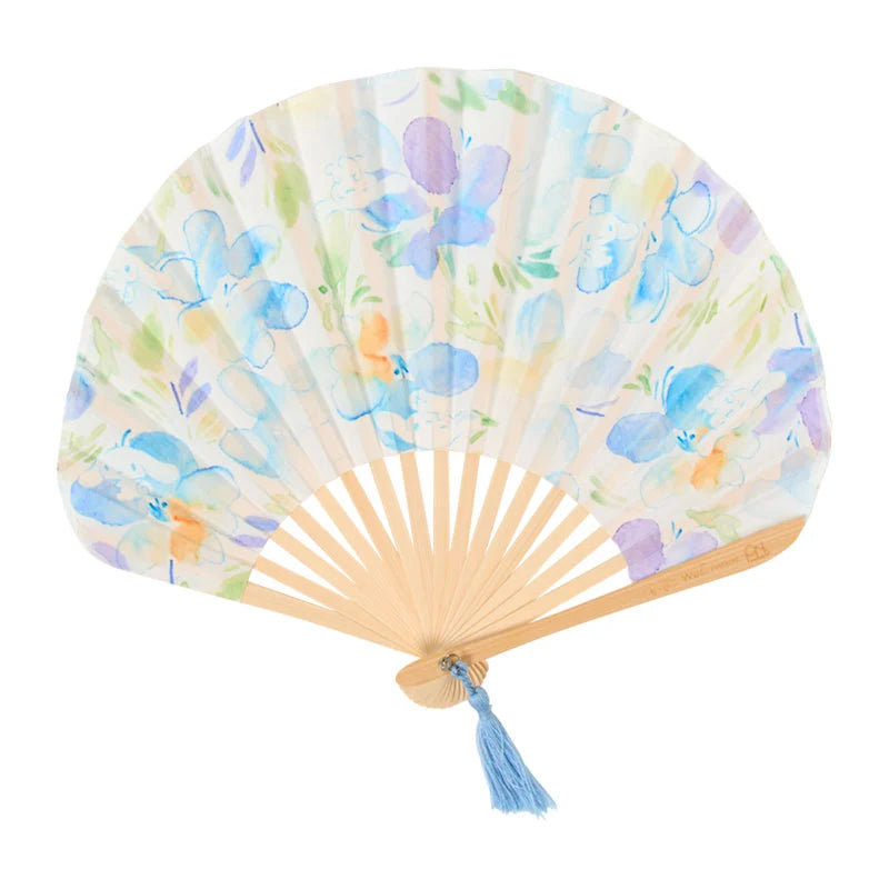 Sanrio Japan - Cinnamoroll - Gift Boxed Folding Fan (light blue)