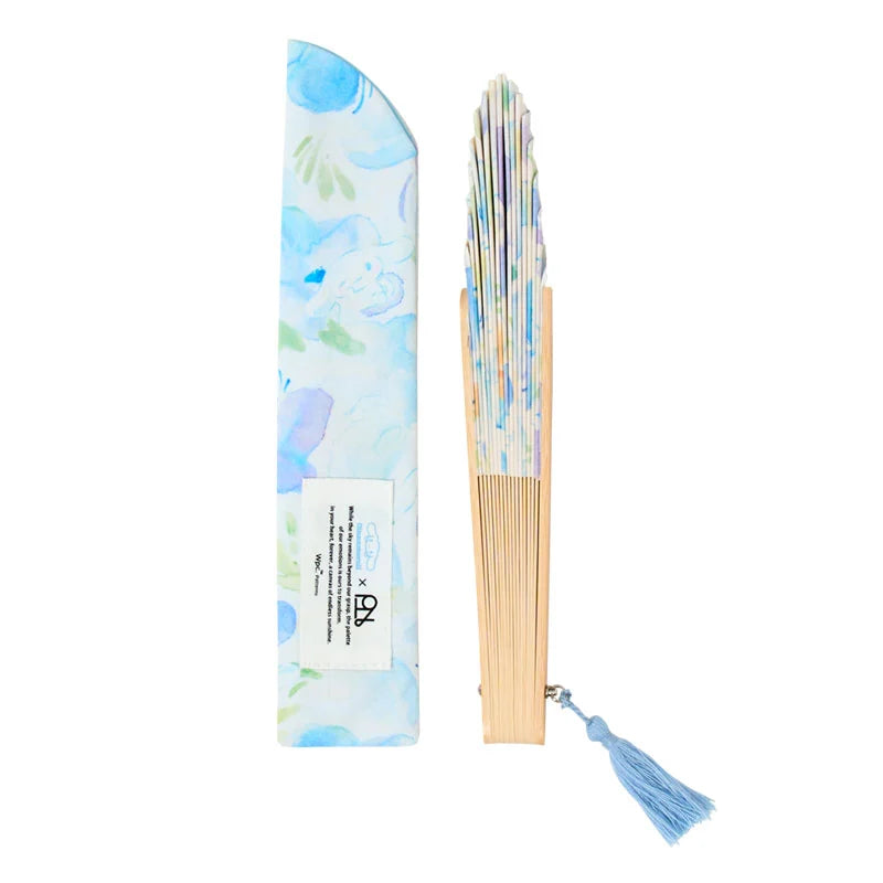 Sanrio Japan - Cinnamoroll - Gift Boxed Folding Fan (light blue)