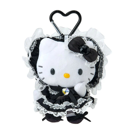 Sanrio Japan - Hello Kitty - Plush Mascot Keychain (Black Lolita)