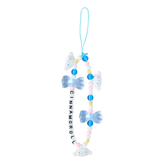 Sanrio Japan - Cinnamoroll - Beaded Smartphone Strap -  (my deco bag)