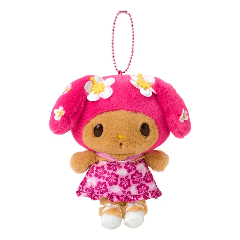 Sanrio Japan - Tan My Melody - Plush Mascot Keychain (Tokonatsu Vacation)