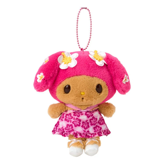 Sanrio Japan - Tan My Melody - Plush Mascot Keychain (Tokonatsu Vacation)