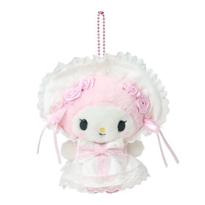 Sanrio Japan - My Melody - Plush Mascot Keychain (white frills)