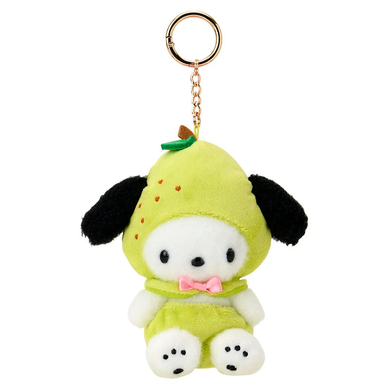 Sanrio Japan - Pochacco - Plush Mascot Keychain (fruit design)