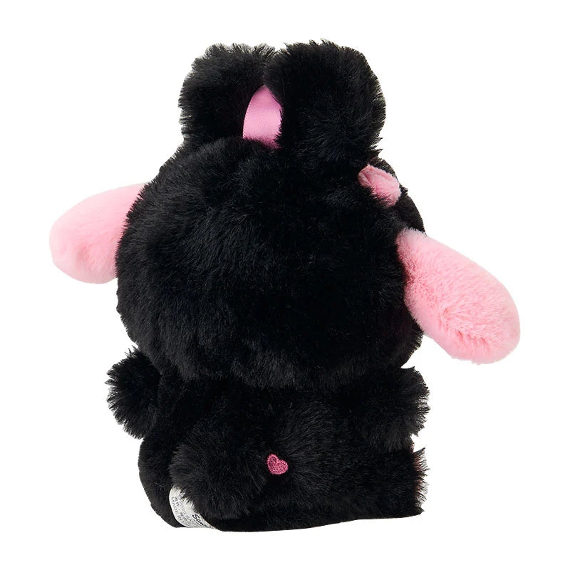 Sanrio Japan - My Melody - Black & Pink - Plush Mascot Keychain