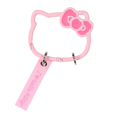 Sanrio Japan - Hello Kitty - Face-Shaped Carabiner (I Love Hello Kitty - Pink)