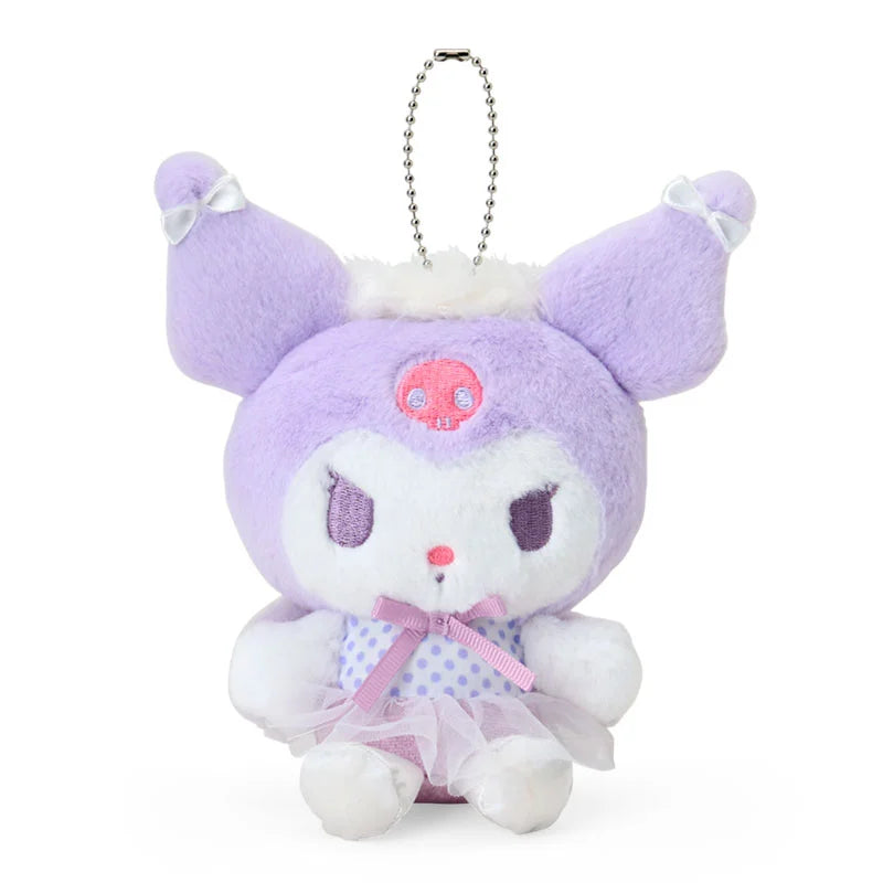 Sanrio Japan - Kuromi - Mascot Plush Keychain (Angel Ballerina)