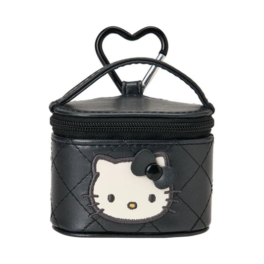 Sanrio Japan - Hello Kitty - Vanity-style Mini Accessory Case (miniature quilt - Black)