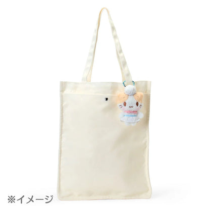Sanrio Japan - Fluffy cat Like a Marshmallow - Plush Mascot Keychain with Carabiner