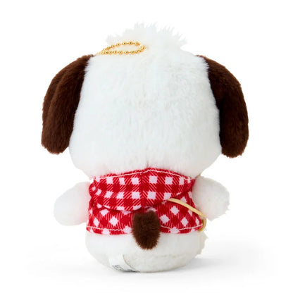 Sanrio Japan - Pochacco Plush Mascot Keychain (Pochacco Loves Pee-chans)