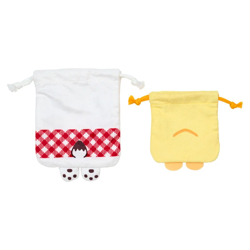 Sanrio Japan - Pochacco - Drawstring Bag Set (Pochacco Loves Pee-chans)