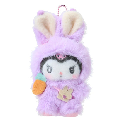 Sanrio Japan - Spring 2026 - Kuromi - Plush Keychain (The Club of Fluffy-Eared Rabbits)