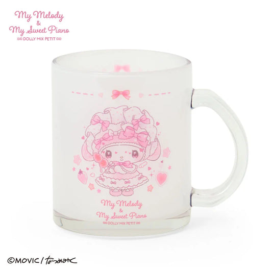 Sanrio Japan - My Melody & My Sweet Piano DOLLY MIX PETIT - Glass Mug