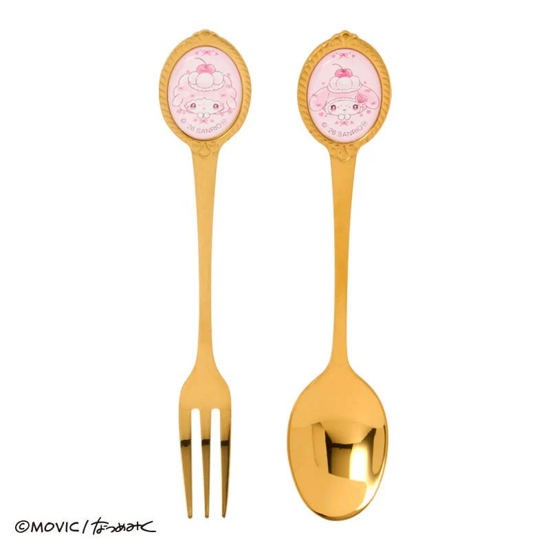 Sanrio Japan - My Melody & My Sweet Piano DOLLY MIX PETIT - Cutlery Set