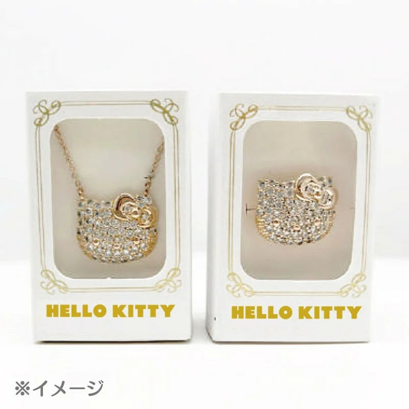 Sanrio Japan - Hello Kitty - Crystal Face Ring (Silver color)
