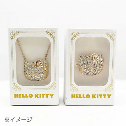 Sanrio Japan - Hello Kitty - Crystal Face Ring (Silver color)