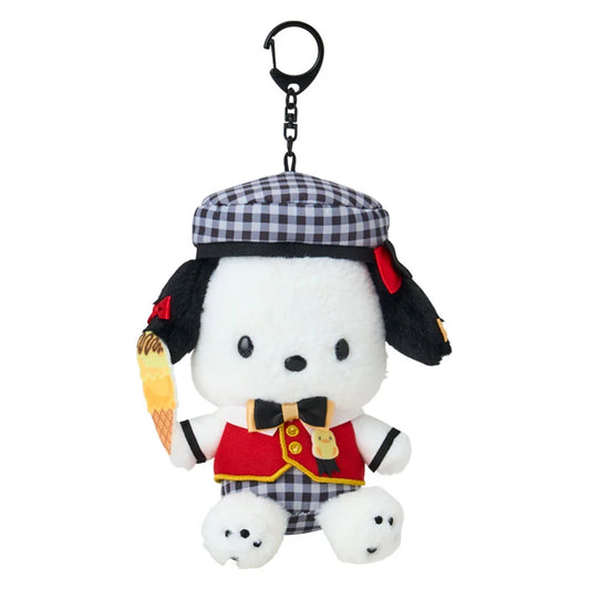 Sanrio Japan - Pochacco Plush Keychain (Character Grand Prix 4th Edition: Sanrio Coordinate Collection)
