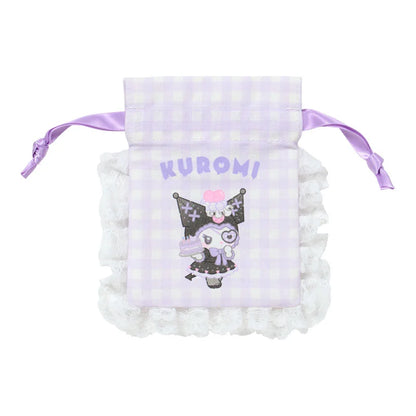 Sanrio Japan - Kuromi Mini Drawstring Bag - (Dreamy Sweets Ghost House)