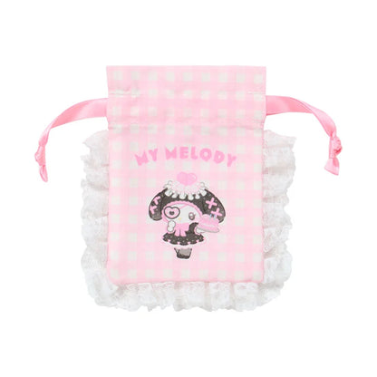 Sanrio Japan - My Melody Mini Drawstring Bag - (Dreamy Sweets Ghost House)