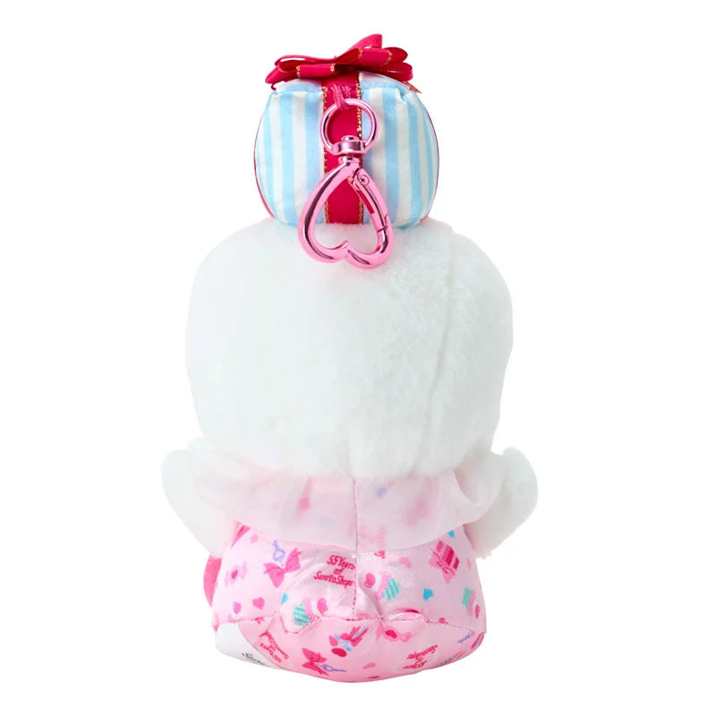 Sanrio Japan -  Sanrio Shops 55th anniversary - Peckle the Duck Plush Keychain (wrapping paper)