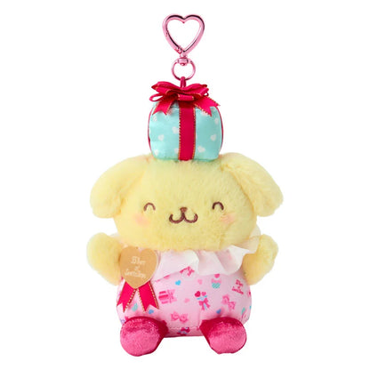 Sanrio Japan -  Sanrio Shops 55th anniversary - Pompompurin Plush Keychain (wrapping paper)