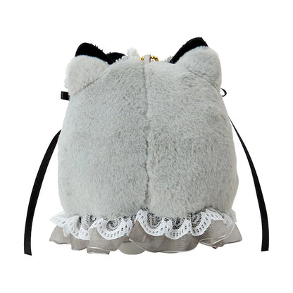 Sanrio Japan - Hello Kitty Plush Keychain - Lolita Ghost (Black)