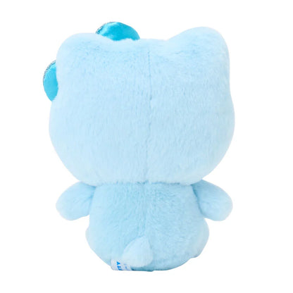 Sanrio Japan - Hello Kitty - Fluffy Glitter Plush Keychain - Blue