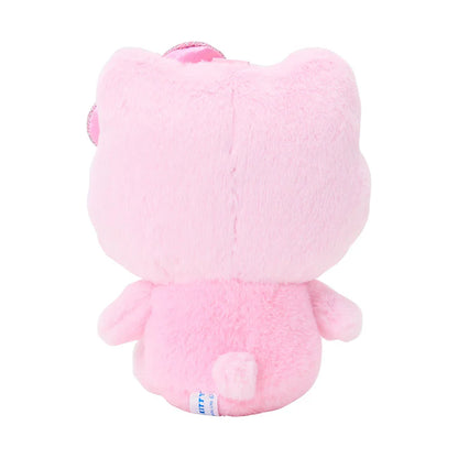 Sanrio Japan - Hello Kitty - Fluffy Glitter Plush Keychain - Pink