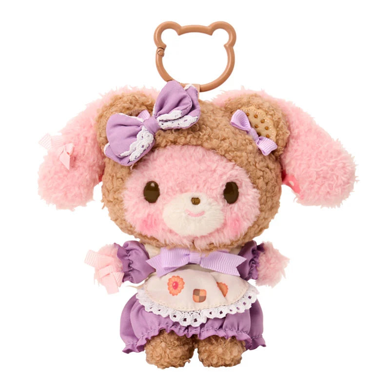 Sanrio Japan - Cookie Fluffy Bear - Bonbonribbon Plush Keychain